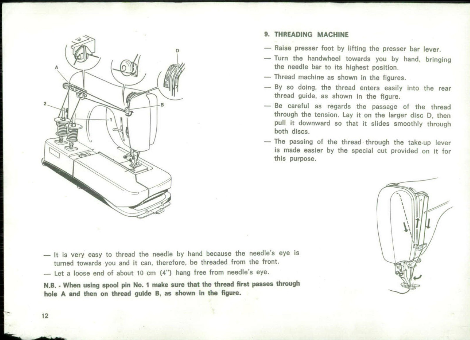 NECCHI Silvia Multimatic 584 Maximatic 586 Instruction Manual – WIRE BINDER
