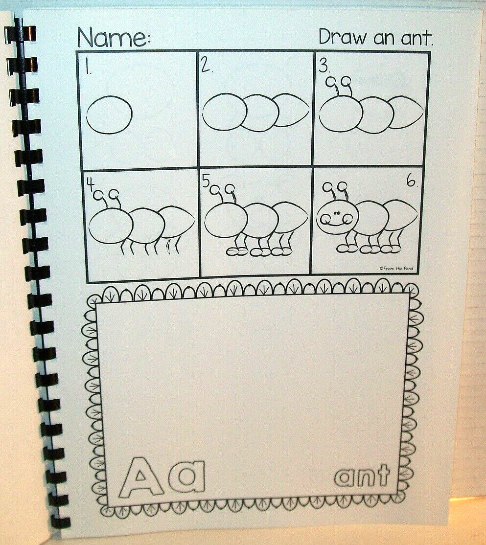 From The Pond – Alphabet Directed Drawing – 26 Fun Pages