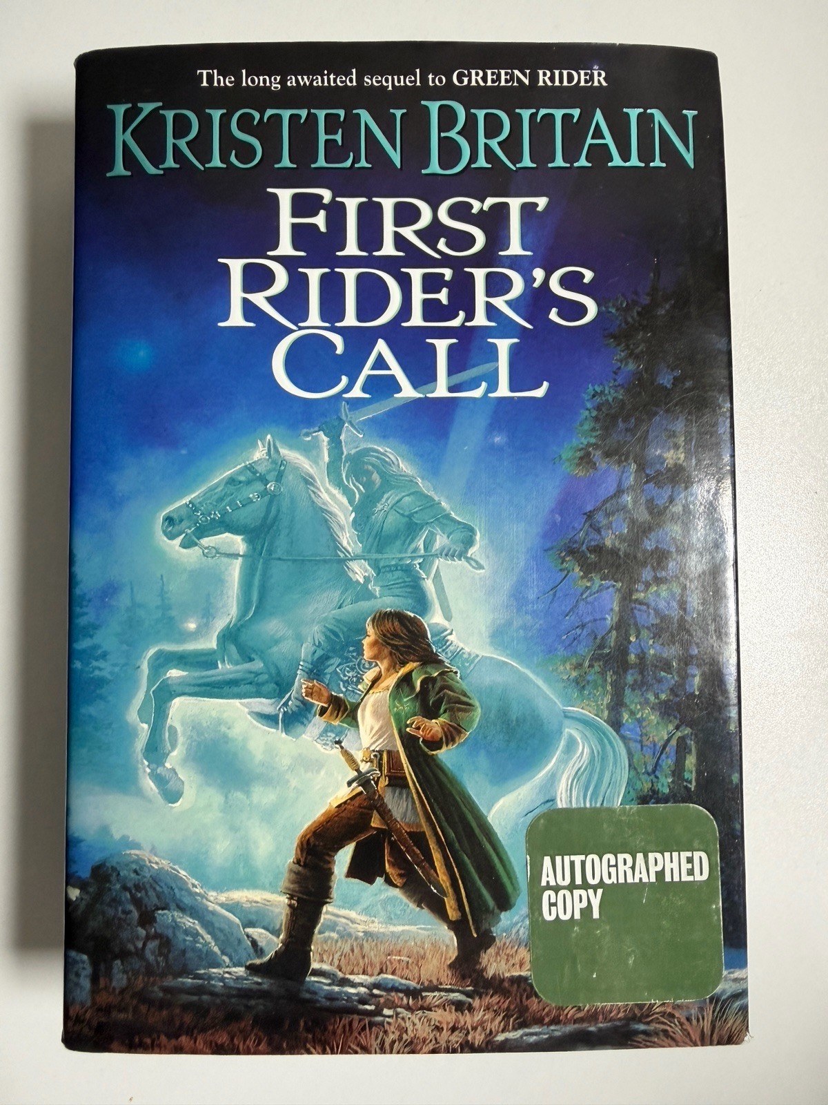 Signed First Rider’s Call Kristen Britain 1st Printing HC 2003 Green Rider