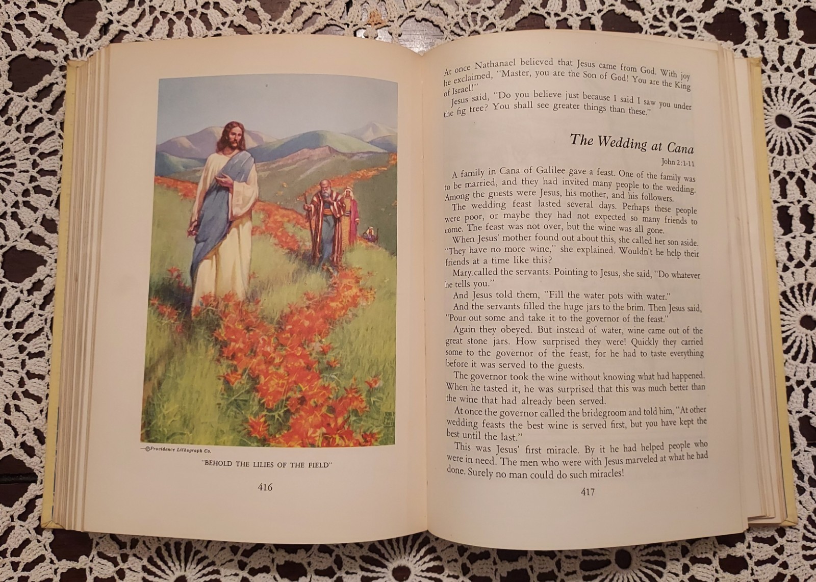 Vintage 1955 Egermeier’s Illustrated Bible Story Book Hardcover Christian