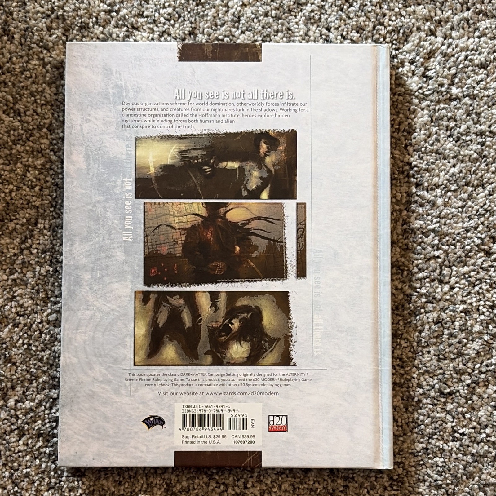 Wizards of the Coast Dark•Matter Supernatural Roleplaying HC Baur Cook