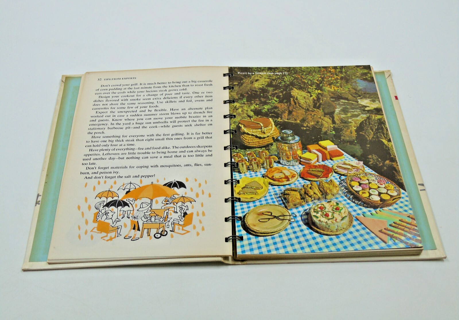 Betty Crocker’s Outdoor Cook Book Vintage 1961 HC With Spiral Golden Press