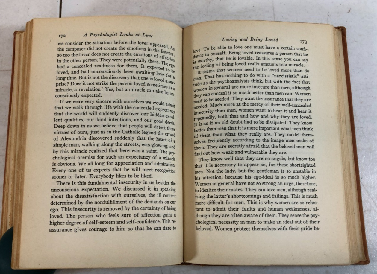 A Psychologist looks at Love, Reik, 1944, E-119