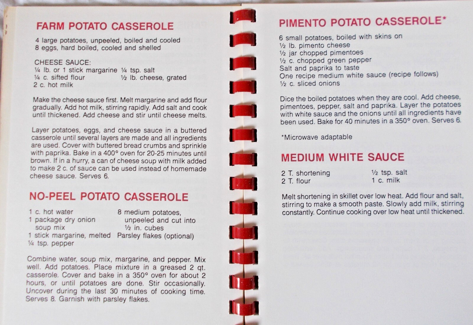 POTATOES! Cookbook; San Luis Valley (Colorado) 1986; 88 pages