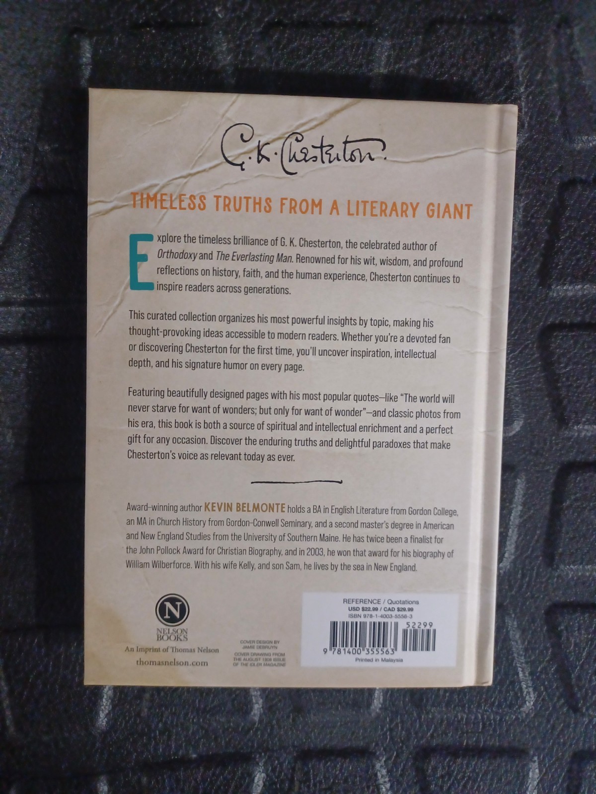 G.K. Chesterton On Life By Kevin Belmonte 2026 Encountering His Classic Wit &…