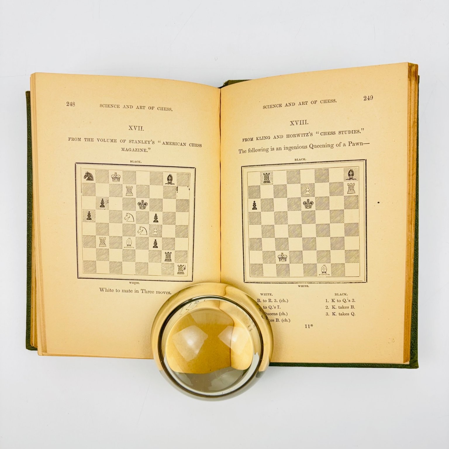 Science and Art of Chess J. Monroe 1859 First Edition Chess Strategy Scribner