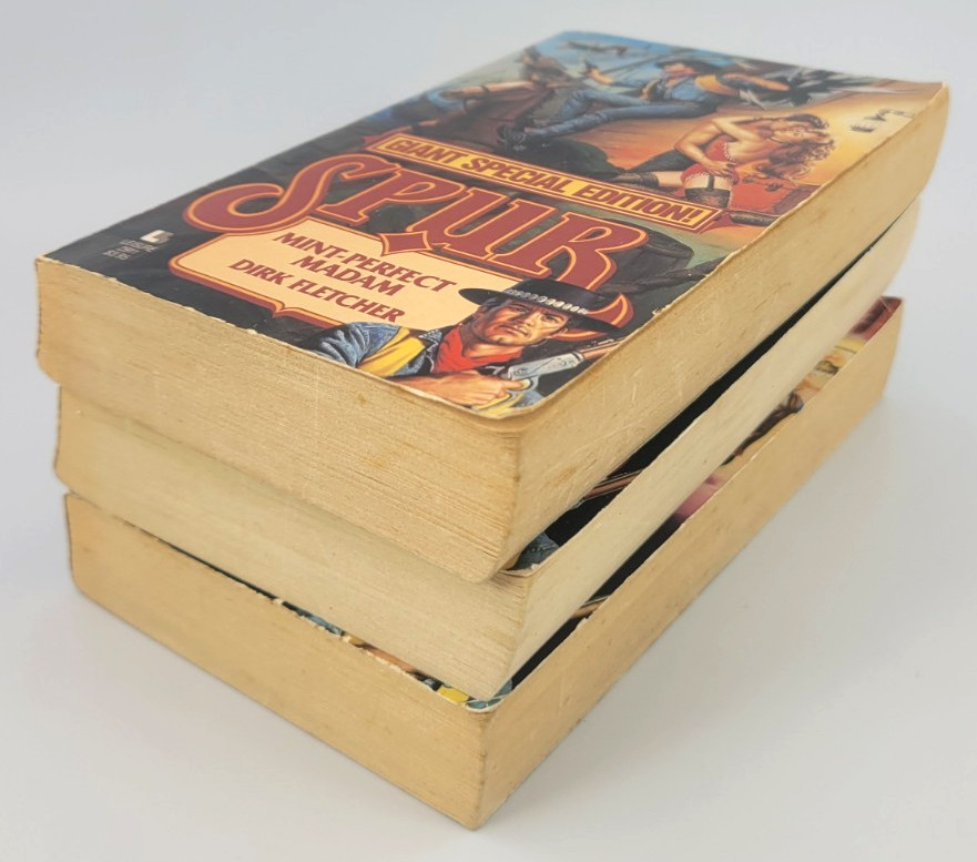 Spur McCoy Dirk Fletcher 15 Book Lot Adult Westerns #41 Soiled Dove Giant Rare