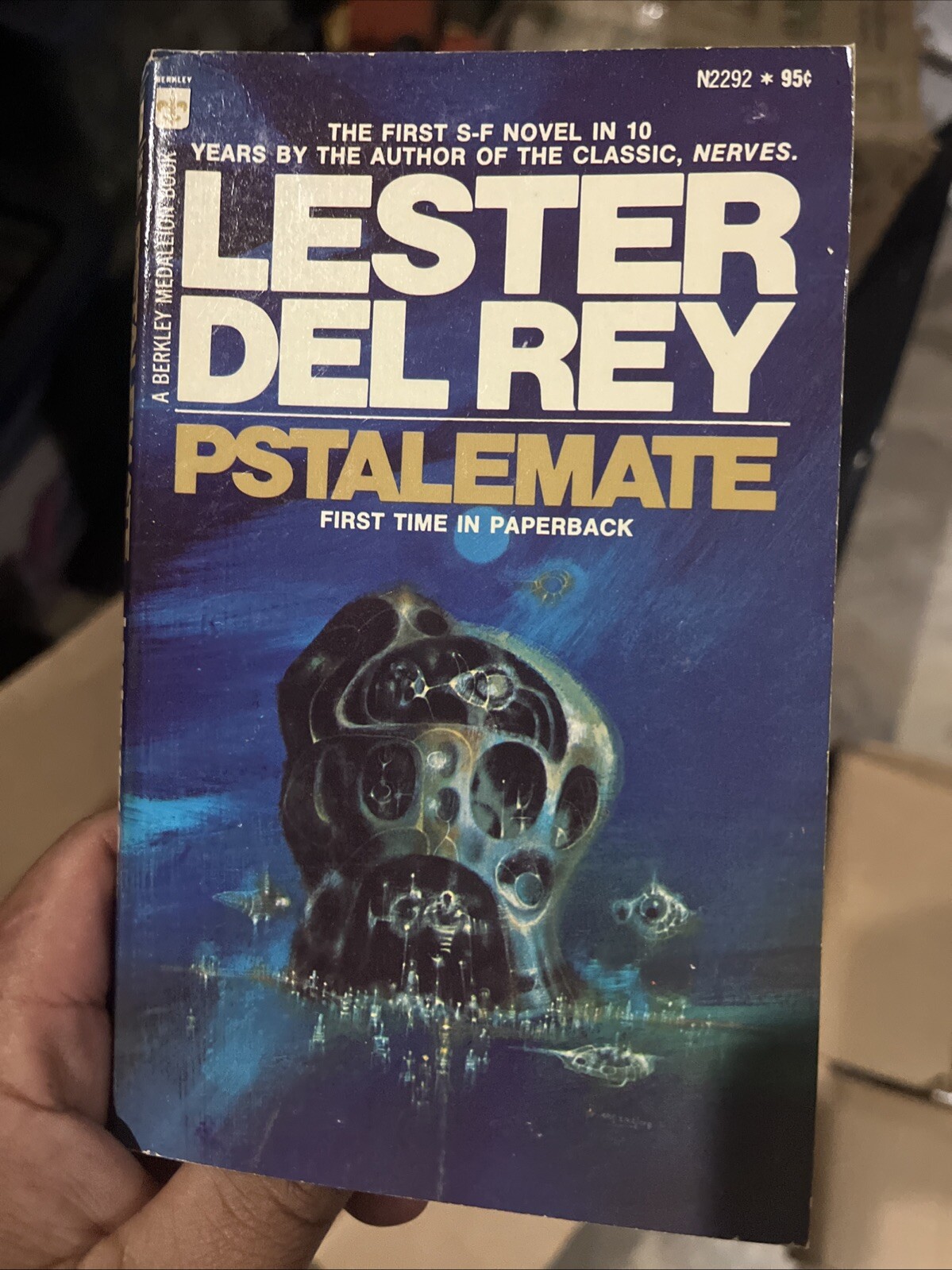 Pstalemate Science Fiction Paperback Book by Lester Del Rey from Berkley 1973
