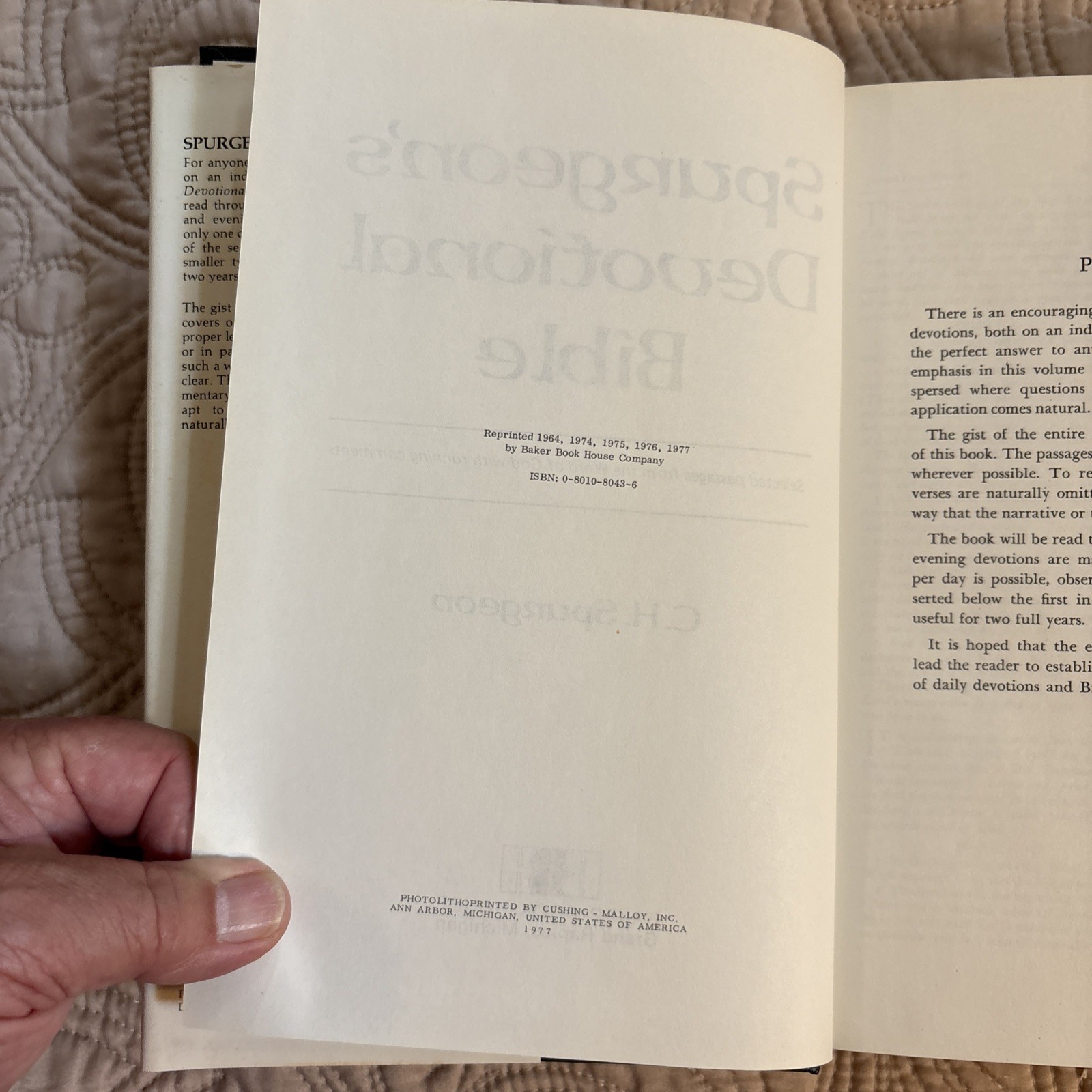Spurgeon’s Devotional Bible C.H. Spurgeon HBDJ Baker Book House
