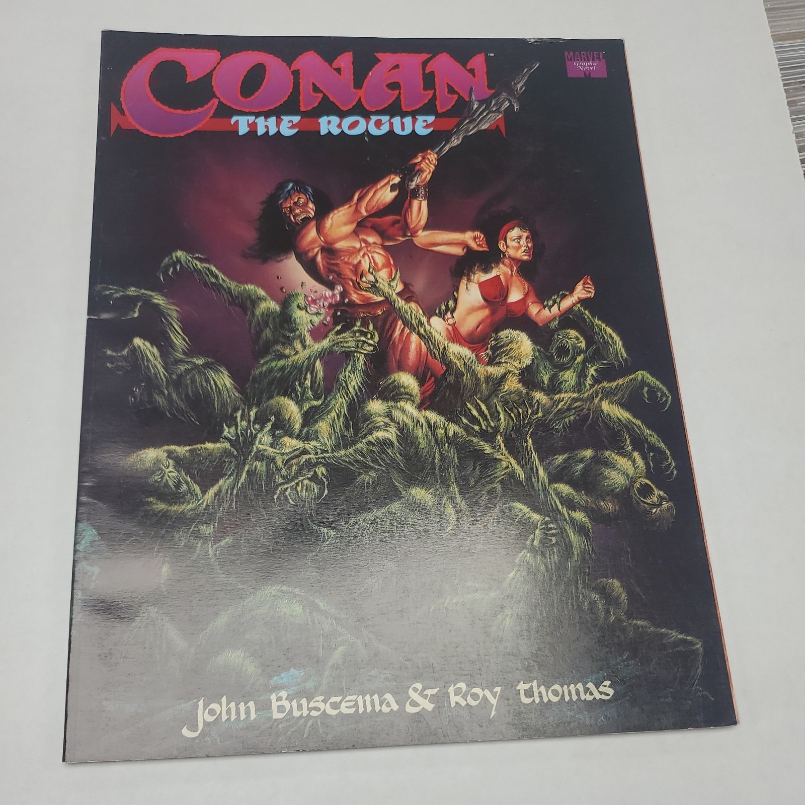 CONAN THE ROGUE – MARVEL GRAPHIC NOVEL -By John Buscema and Roy Thomas – NM-