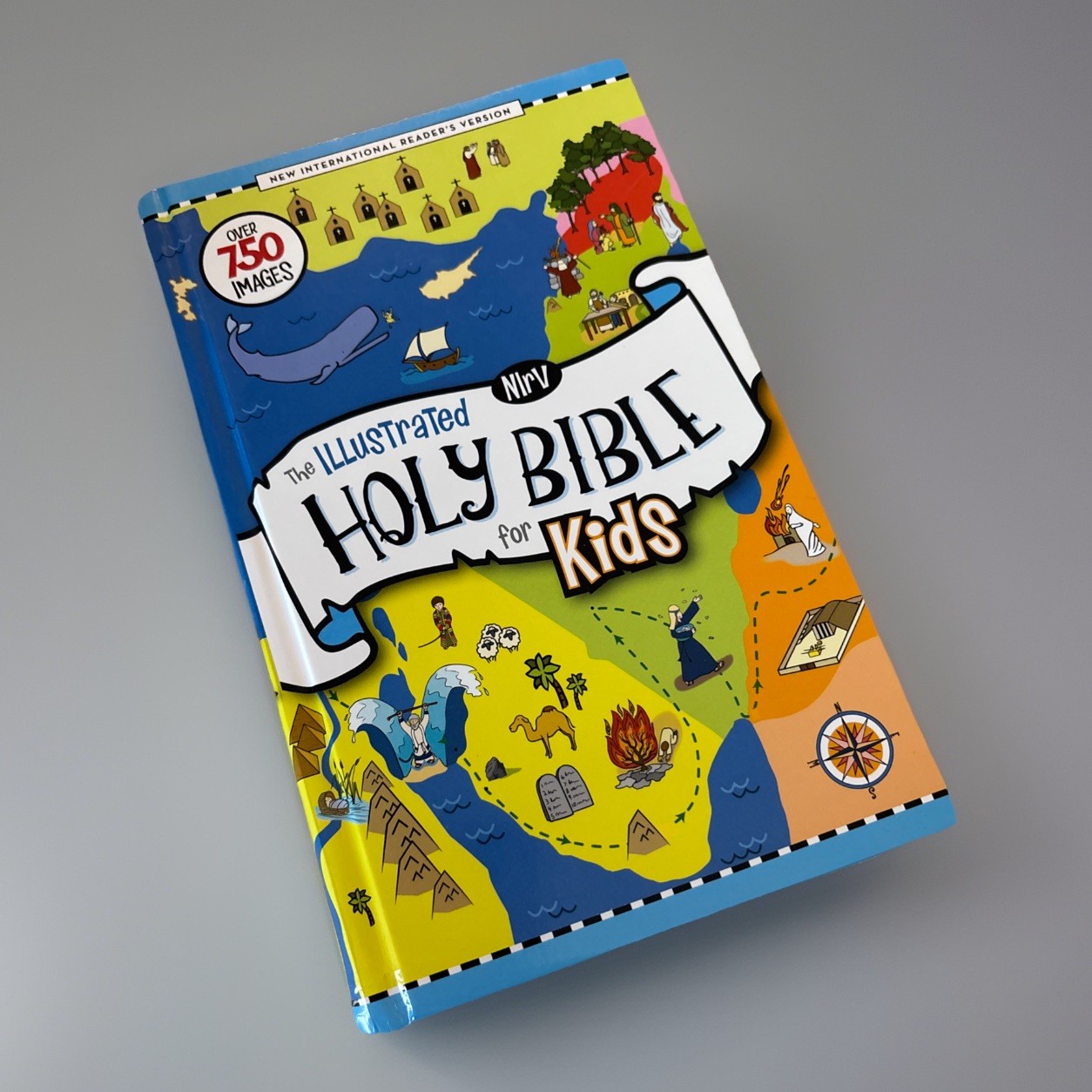 NIrV, The Illustrated Holy Bible for Kids, Hardcover, Full Color, Comfort – GOOD