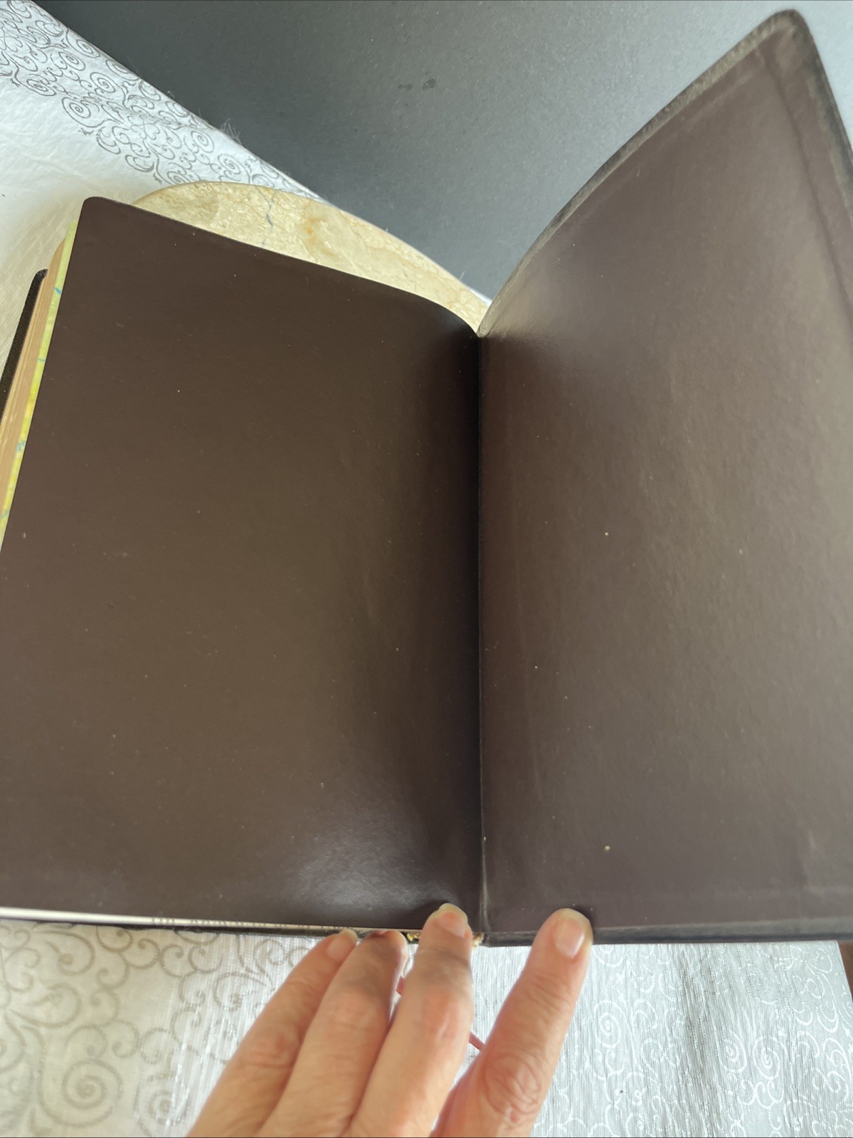1976 KJV Holy Bible Giant Print References Concordance Red Letter Leather Book