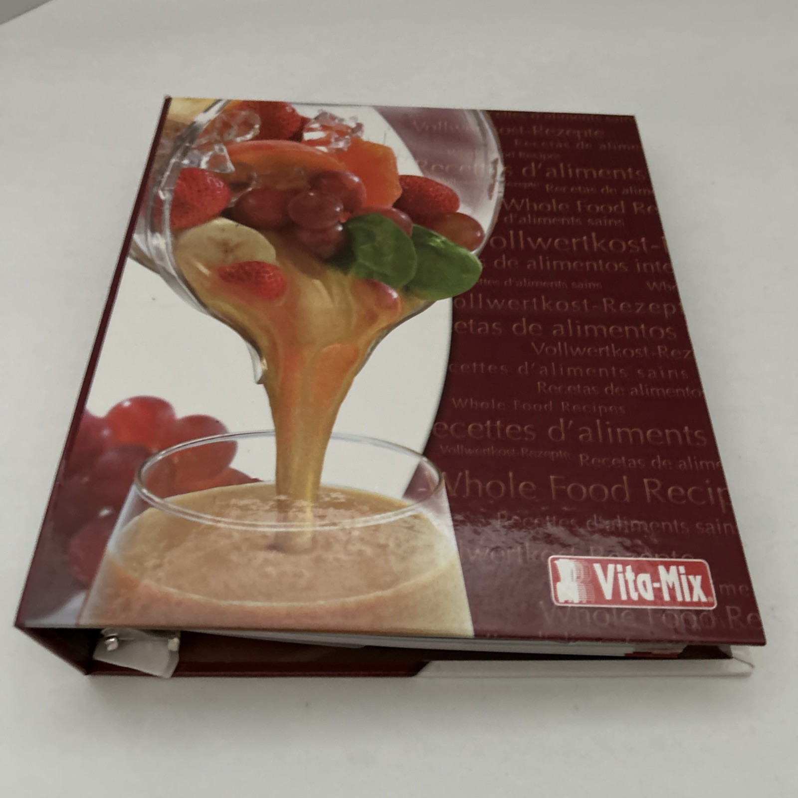 Vita-Mix Owner’s Manual + Cookbook Recipes Instructions Binder w Built-In Stand