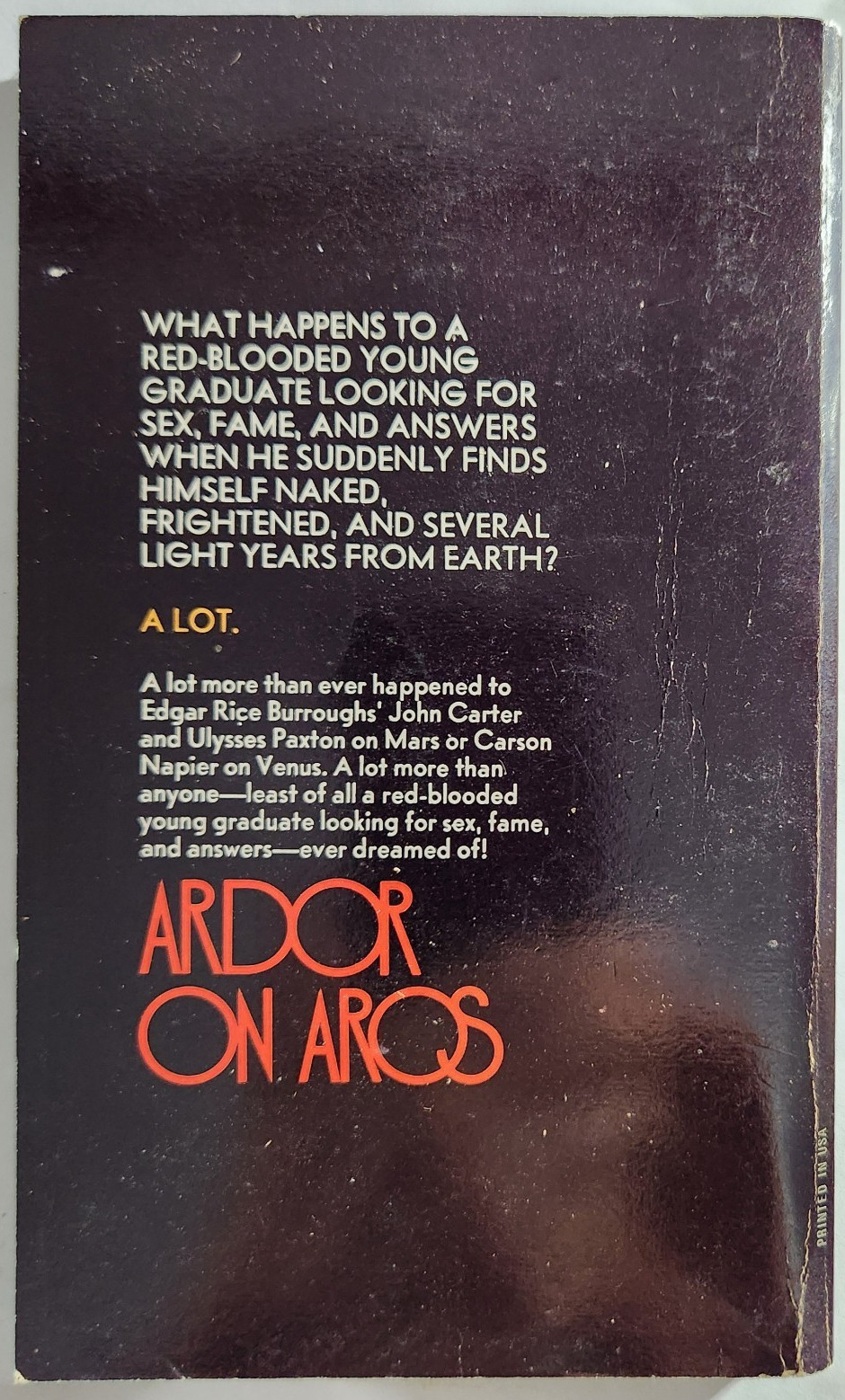 PB – 1973 – Ardor On Aros – Andrew J. Offutt – Dell 0931 – Reading Copy