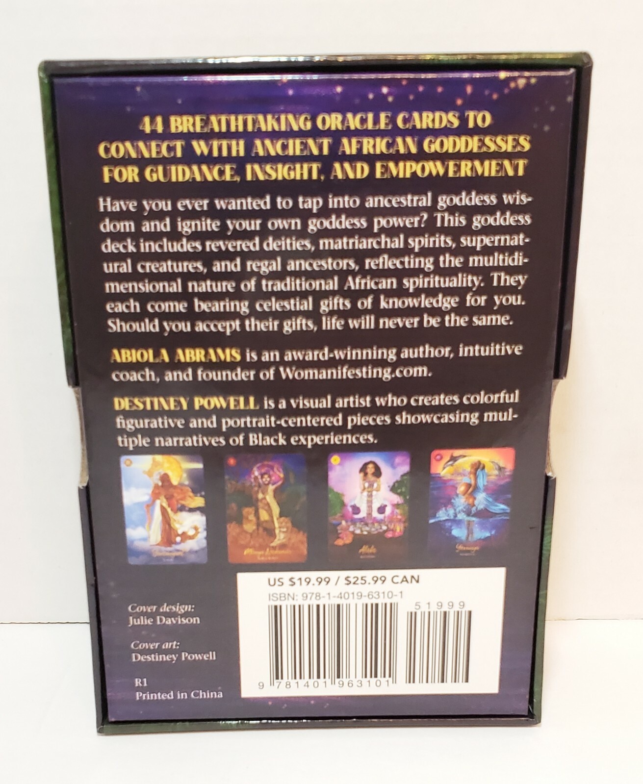 African Goddess Rising Oracle *FULL SIZE* 44-Card Deck & Guidebook Abiola Abrams