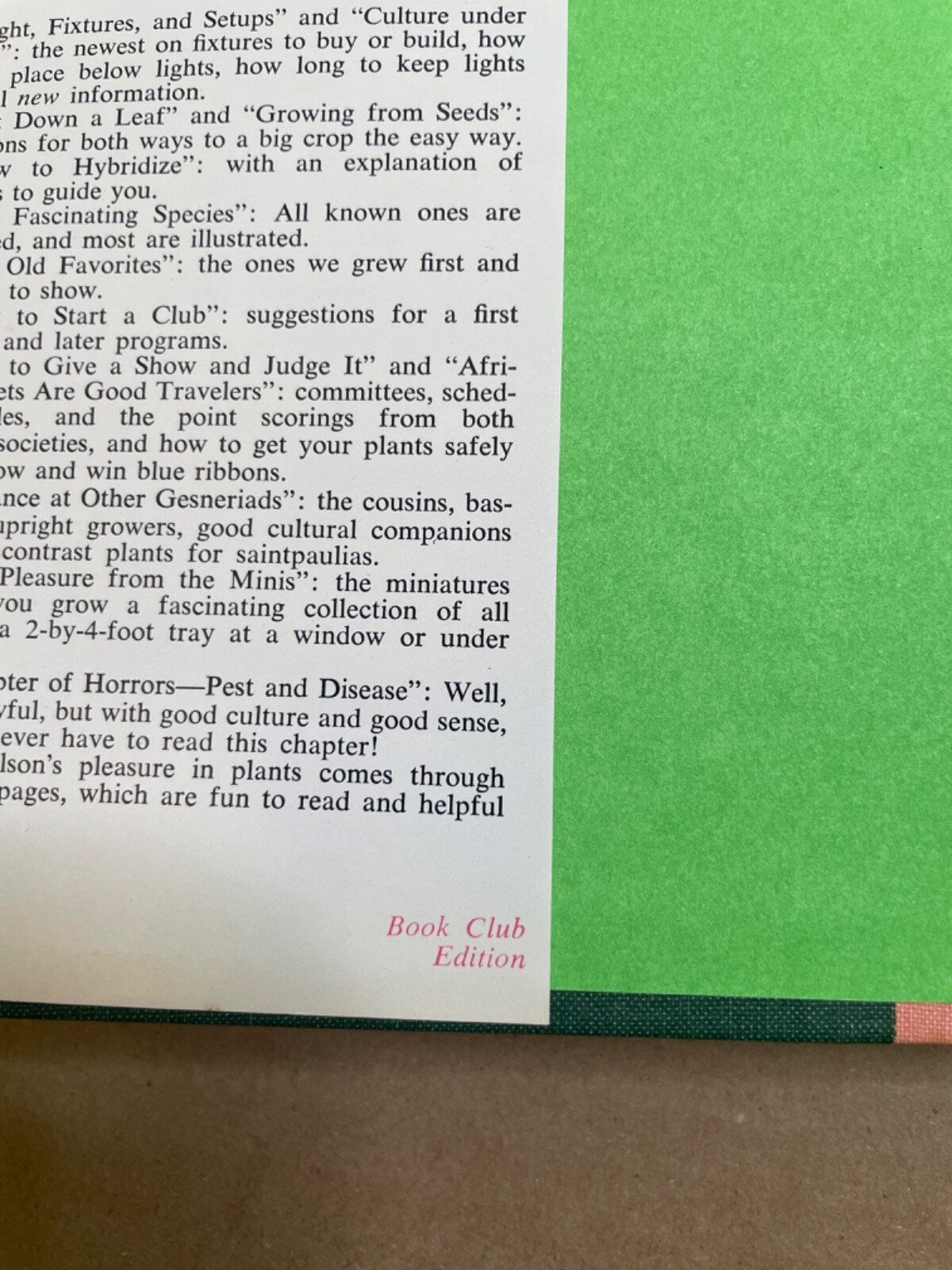 Helen Van Pelt Wilson’s African-Violet Book [HC/DJ) 1970