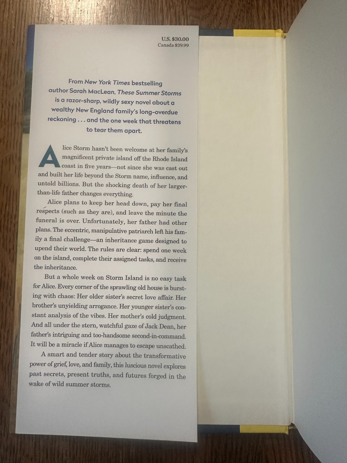 These Summer Storms: A Novel by Sarah MacLean (2025, Hardcover) LIKE NEW
