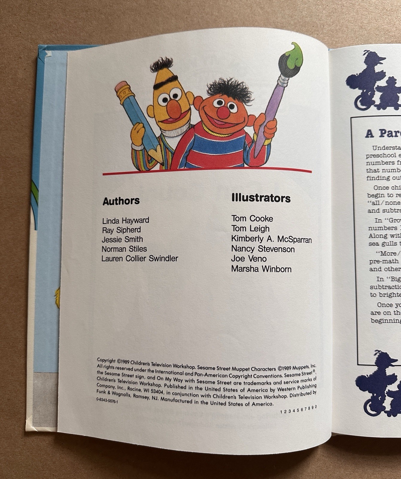 VTG 1989 On My Way With Sesame Street Lot of 4 Hardcover Books Volumes 1,2,3,9