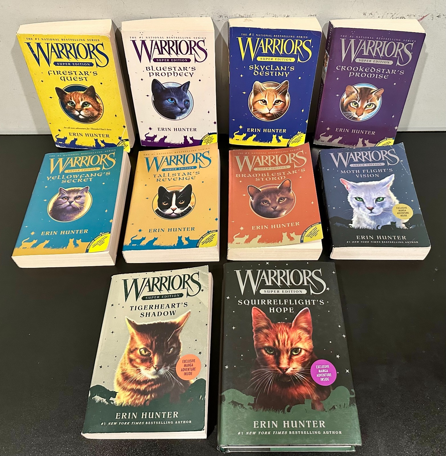 Warriors Super Edition Book Lot of 10 by Erin Hunter