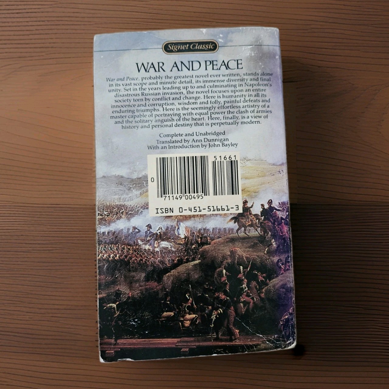 1968. WAR AND PEACE | 1st SIGNET CLASSICS Print By Leo Tolstoy & Ann Dunnigan SC