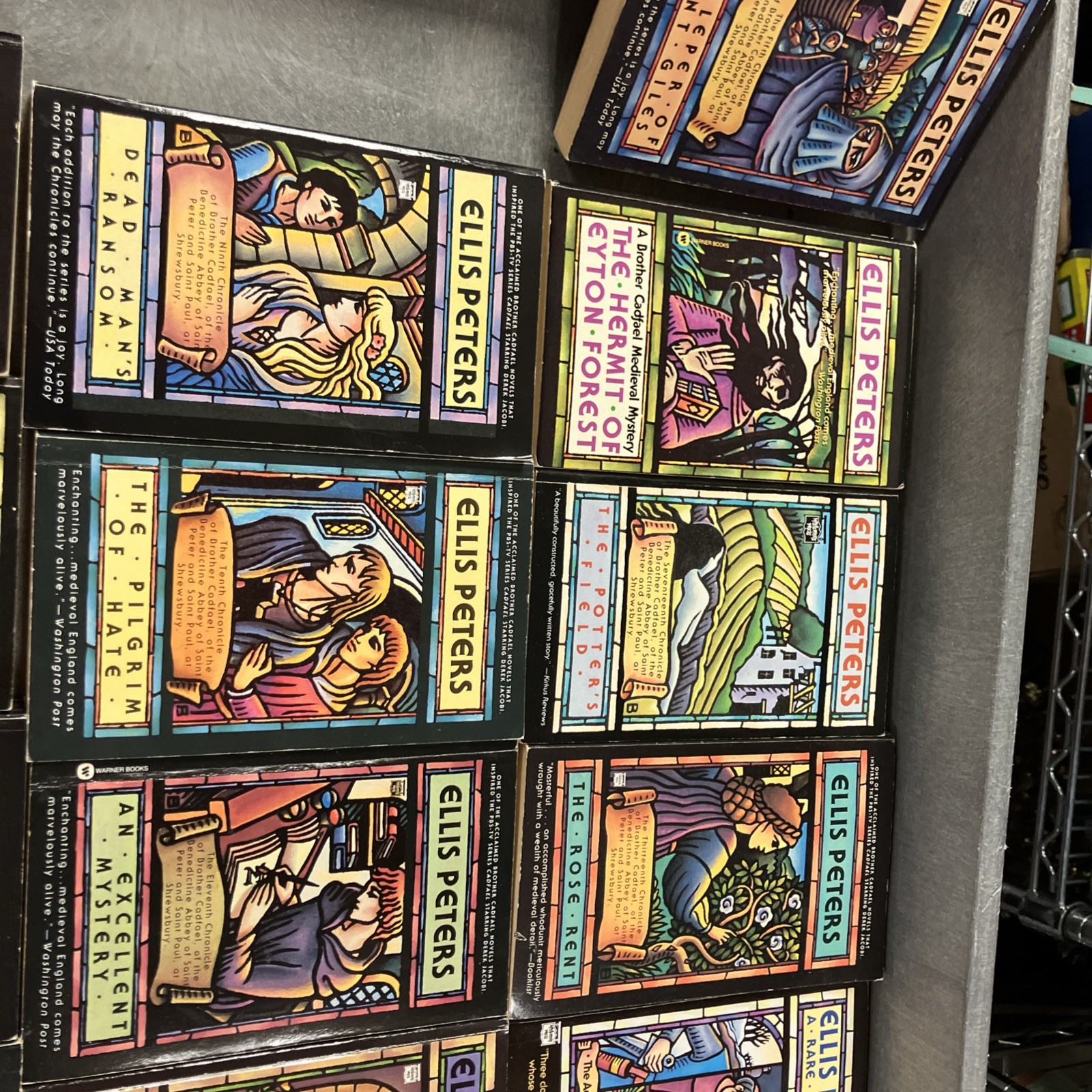 Set of 19 Brother Cadfael mystery paperbacks Ellis Peters