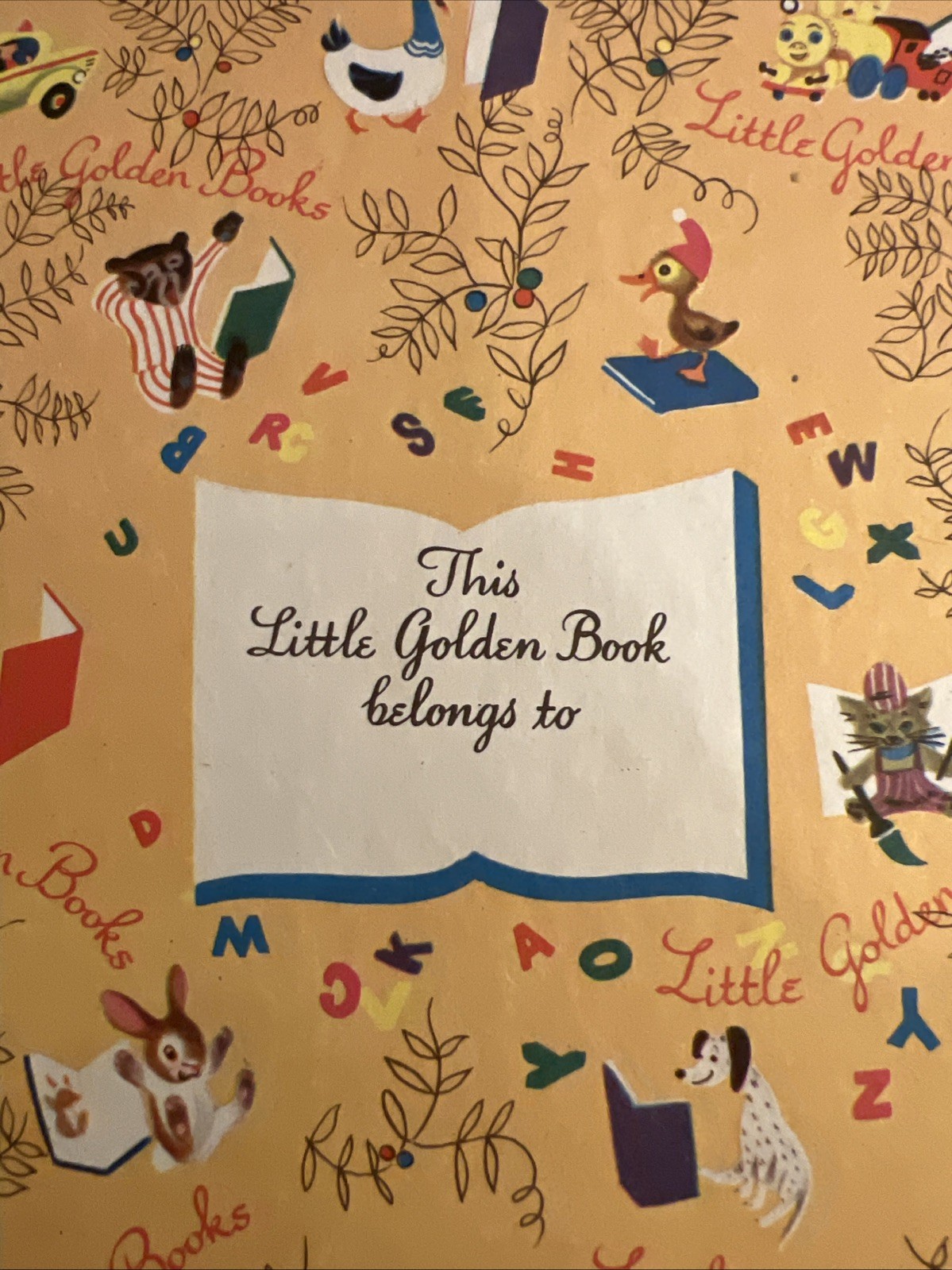 Vintage A Little Golden Book Disney’s Pinocchio 1948 D8 .25 #4383