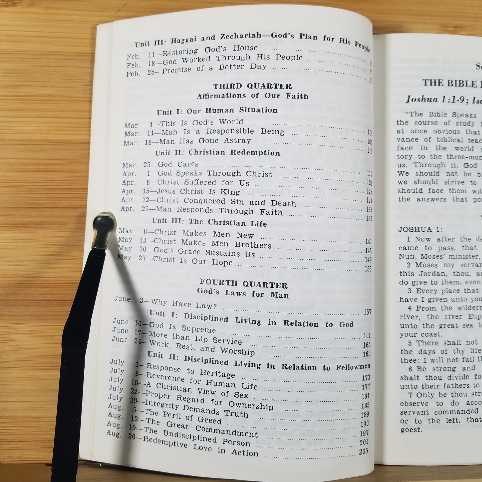 POINTS FOR EMPHASIS 1972-73 by Clifton J Allen Southern Baptist – Larger Type Ed