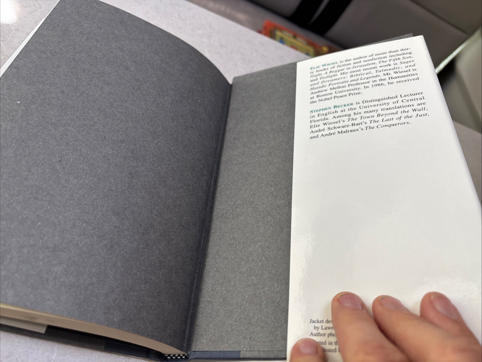 The Forgotten by Elie Wiesel (1992, Hardcover) 1st. Edition/1st. Printing