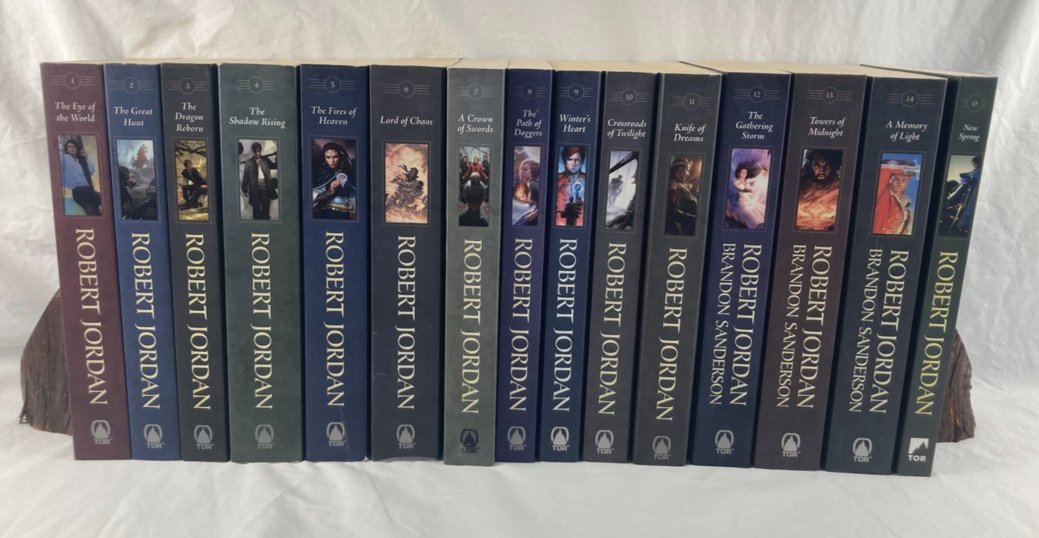 Wheel of Time Robert Jordan Complete Series (1-14 + Pre) Uniform Tor Paperbacks