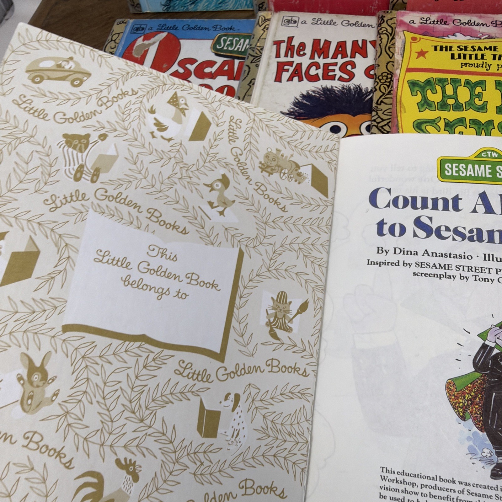 Sesame Street A Little Golden Book Vintage Children’s Books 1970-80s