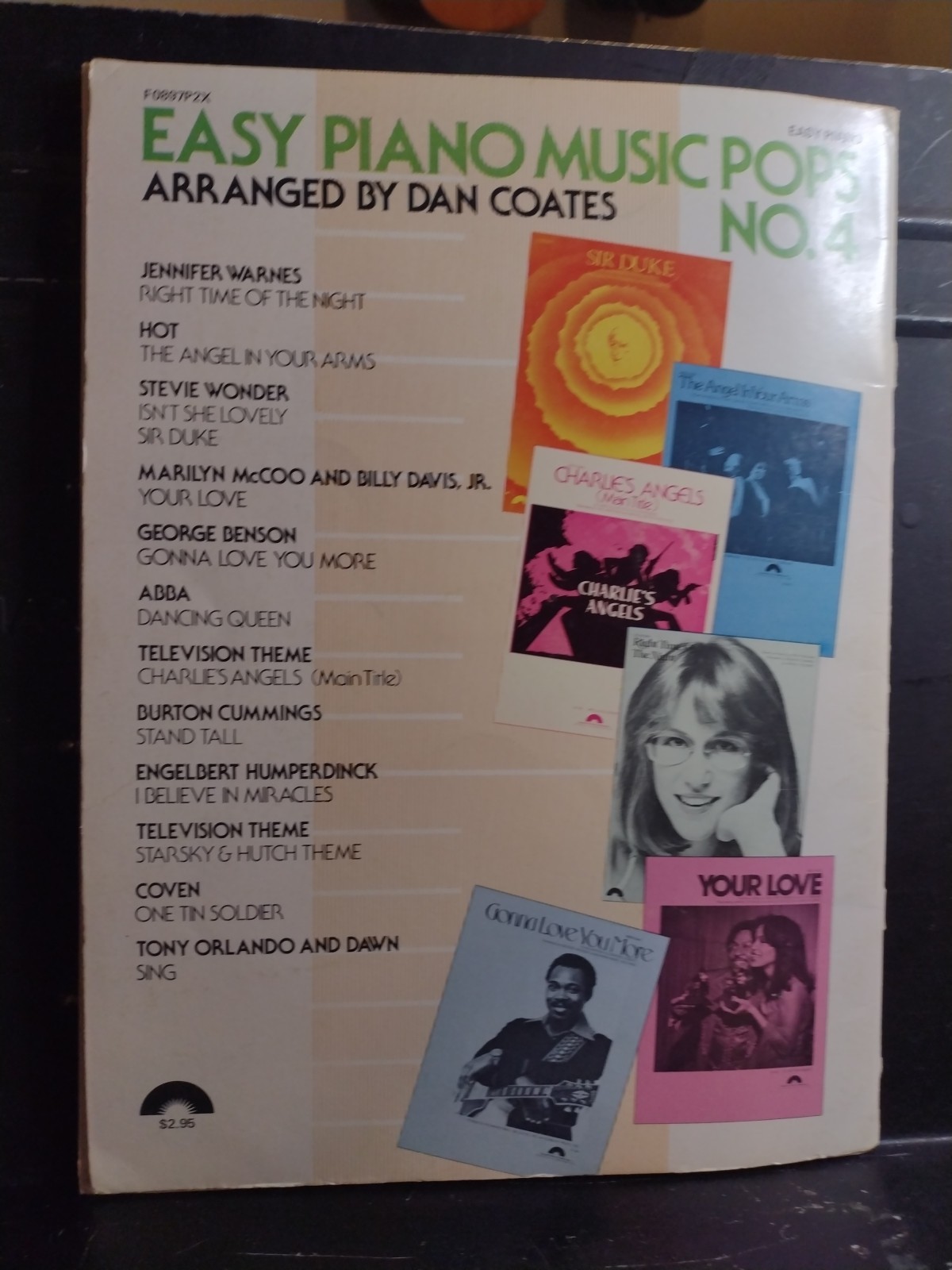 Dan Coates Easy Piano Songbook Music Pops No 4 1970’s Compilation Good Cond