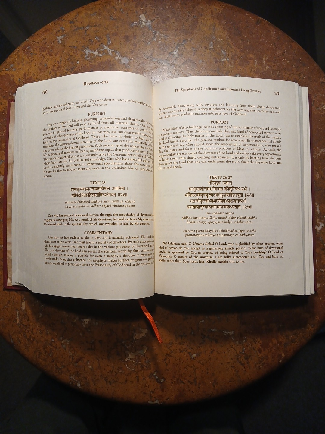 The UDDHAVA GITA, Original Sanskrit Text, Roman Transliteration And Translation
