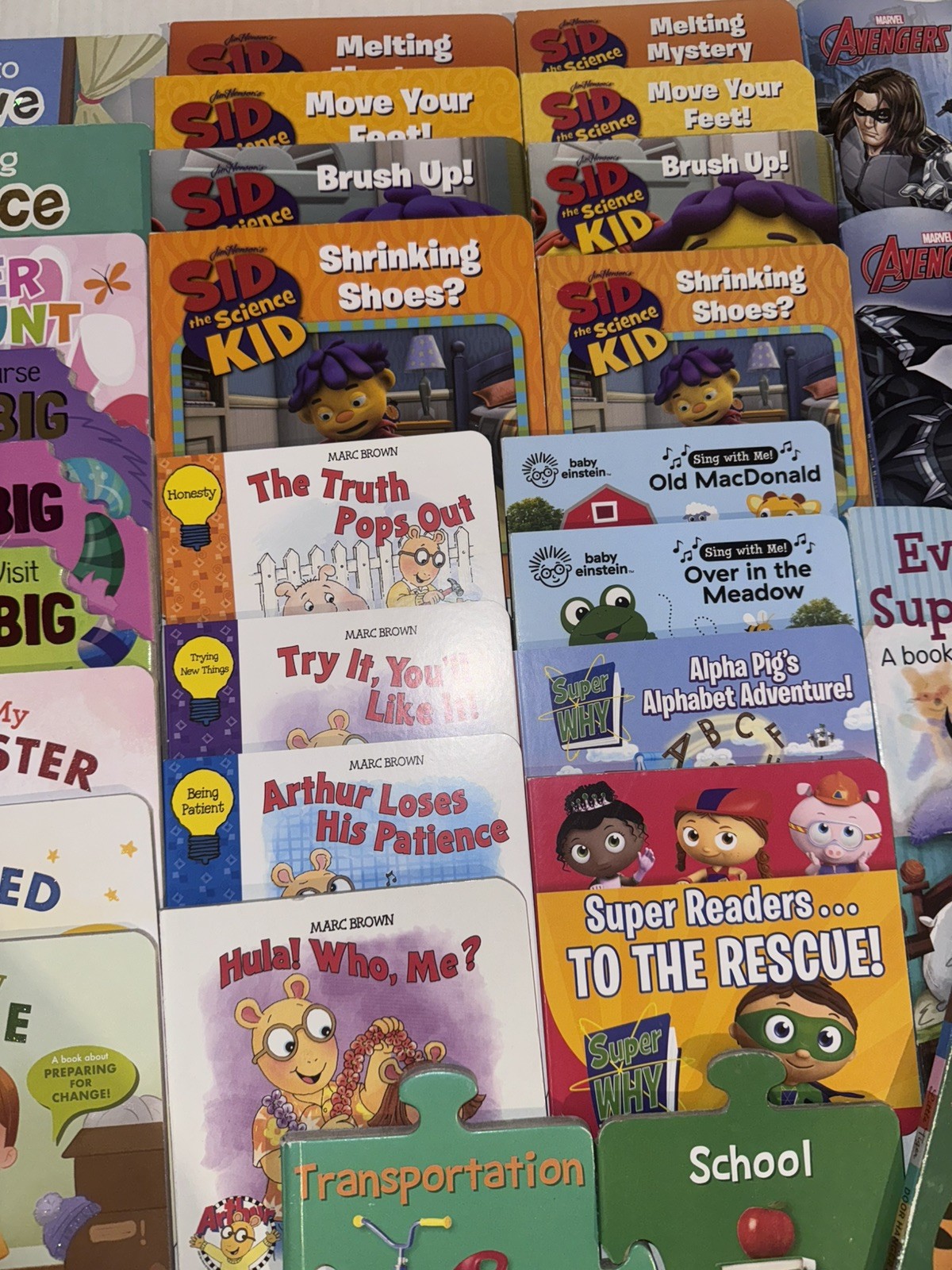 Lot of 30 SMALL Board Hard Picture Day Care Kid Children Books MIX AS PICTURED