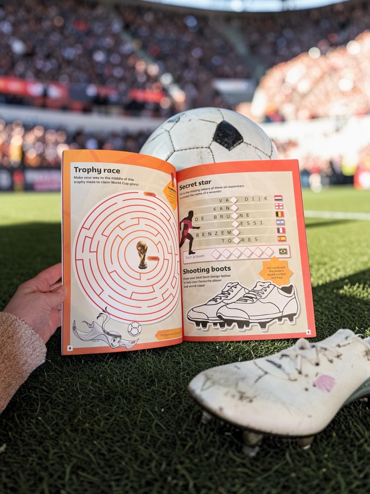 FIFA World Cup Official Activity Book 32 Pages Coloring Puzzles Prizes New