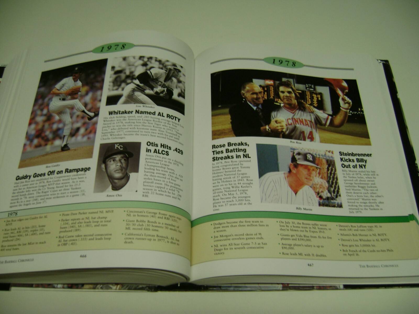2001 Huge Hardcover Book The BASEBALL CHRONICLE Year By Year History, 656 pages