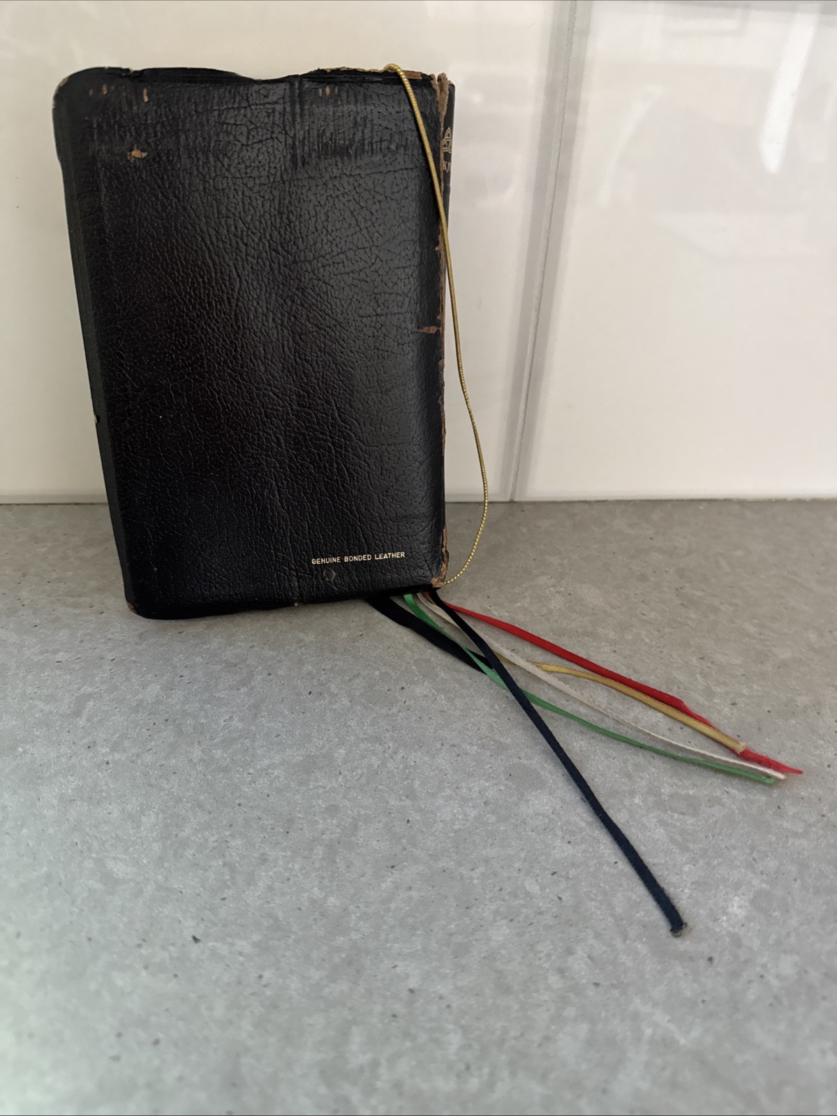 NKJV Pocket Companion Bible by Thomas Nelson #1496S Red Letters Worn Leather
