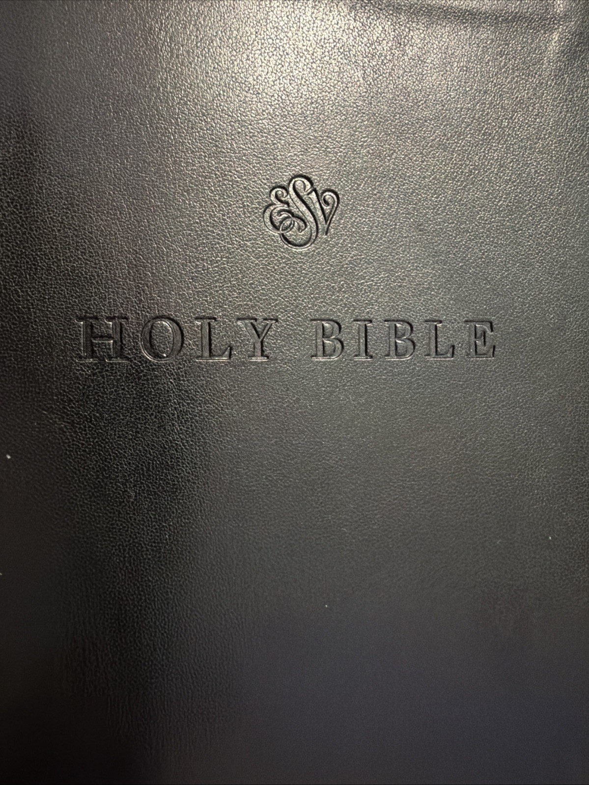 Vintage ESV Holy Bible (Black): English Standard Soft Leather Trutone Like New