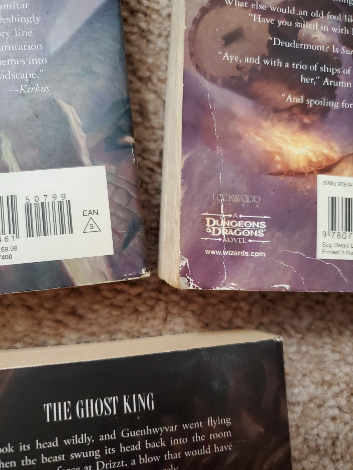 Forgotten Realms Transitions Trilogy 1-3 R.A. Salvatore Paperback Book Lot