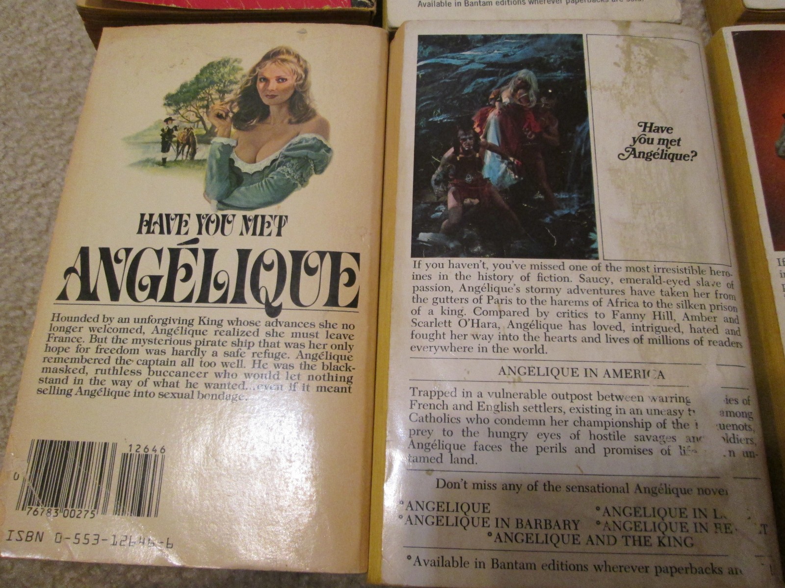 Angelique By Sergeanne Golon Vintage Romance Series *RARE* Of 9 PB, COMPLETE SET