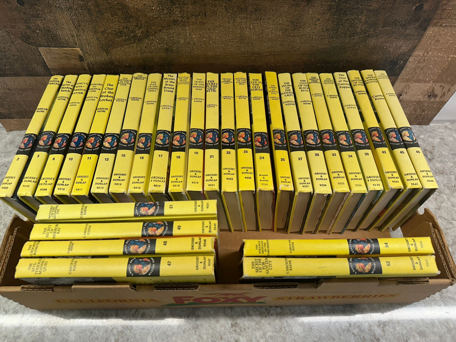 30 Nancy Drew Mystery Stories – All Matte Hardcover Edition Books- 50’s and 60’s