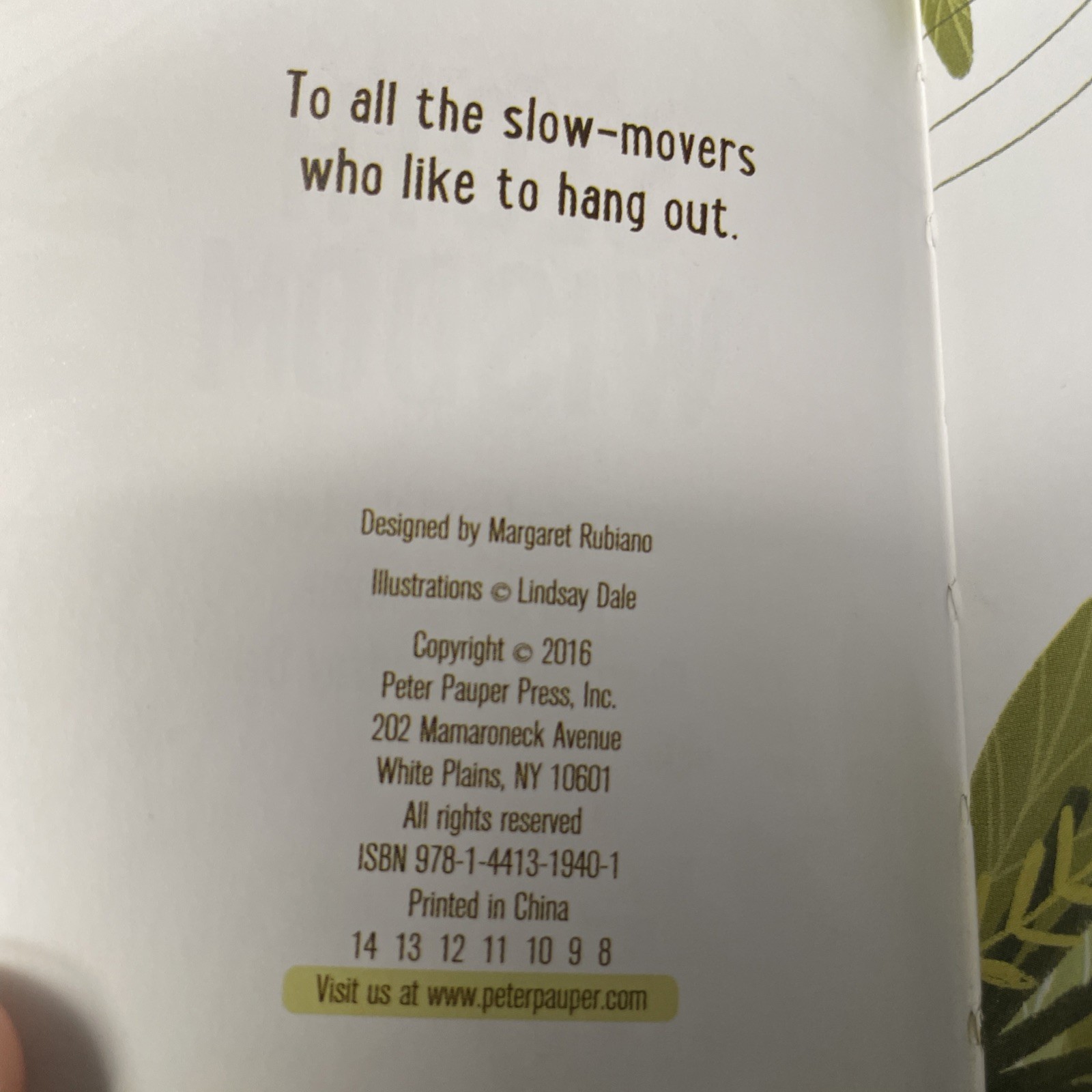 Sloth Wisdom Mini Book Hardcover