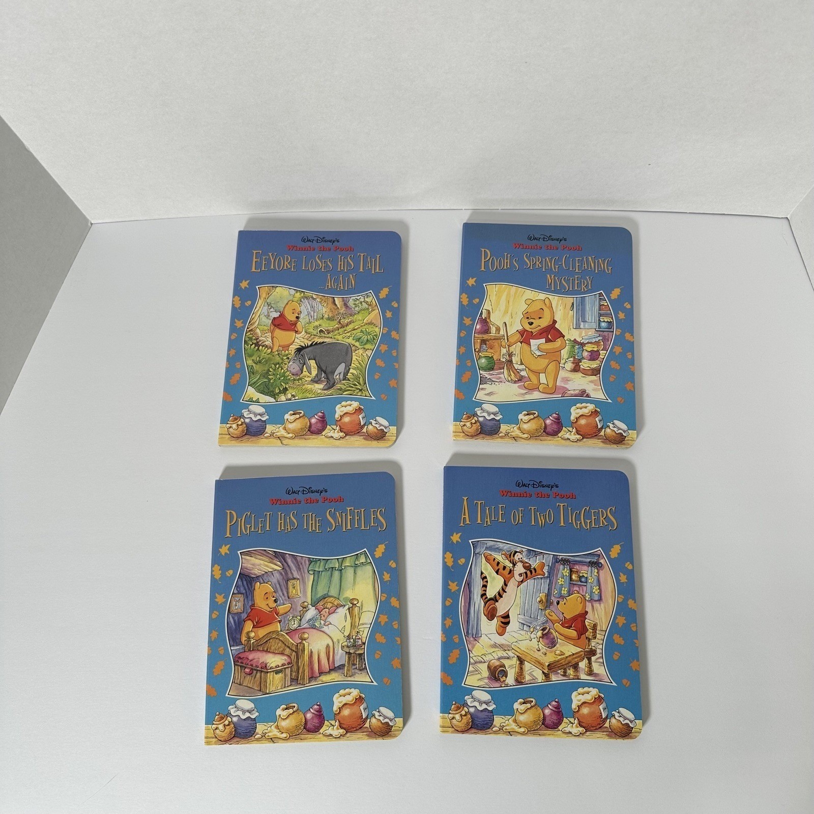 Disney Winnie the Pooh Storytime Fun 4 Board Book Set Vintage 1998 Case