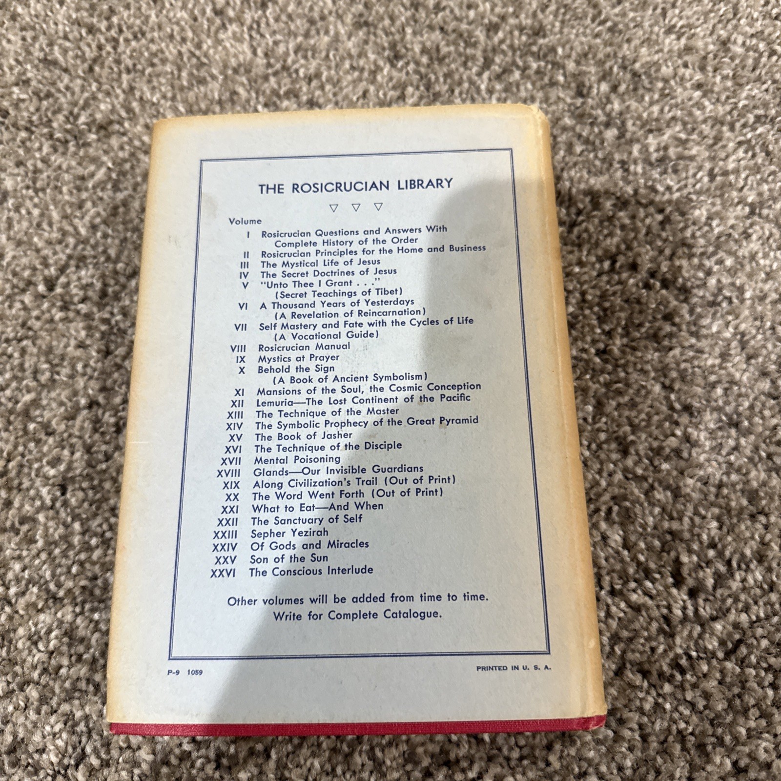 Rosicrucian Principles for Home and Business By H Spencer Lewis 9th Edition 1953