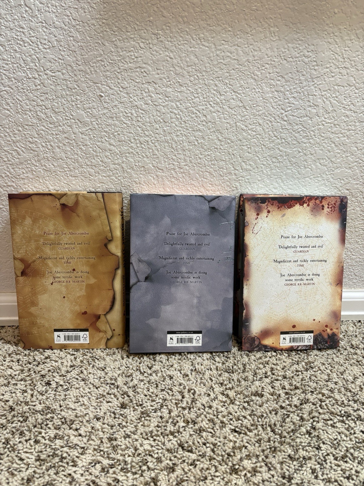 The First Law Trilogy By Joe Abercrombie Broken Binding Signed Numbered New
