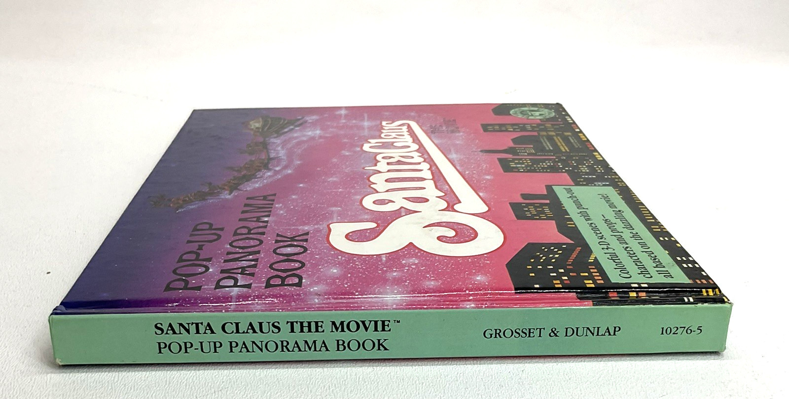 Pop Up Panorama SANTA CLAUS THE MOVIE By Dan Kirk Hardcover Book 3D Scenes 1985