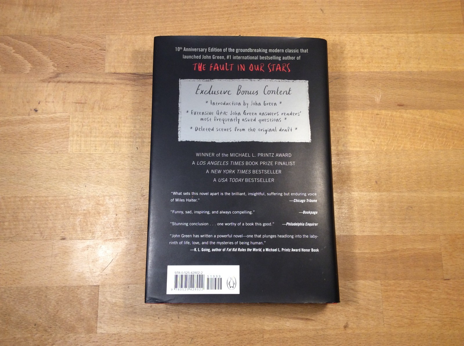 Looking For Alaska, SIGNED John Green, 10th Anniversary Hardcover 1st Printing