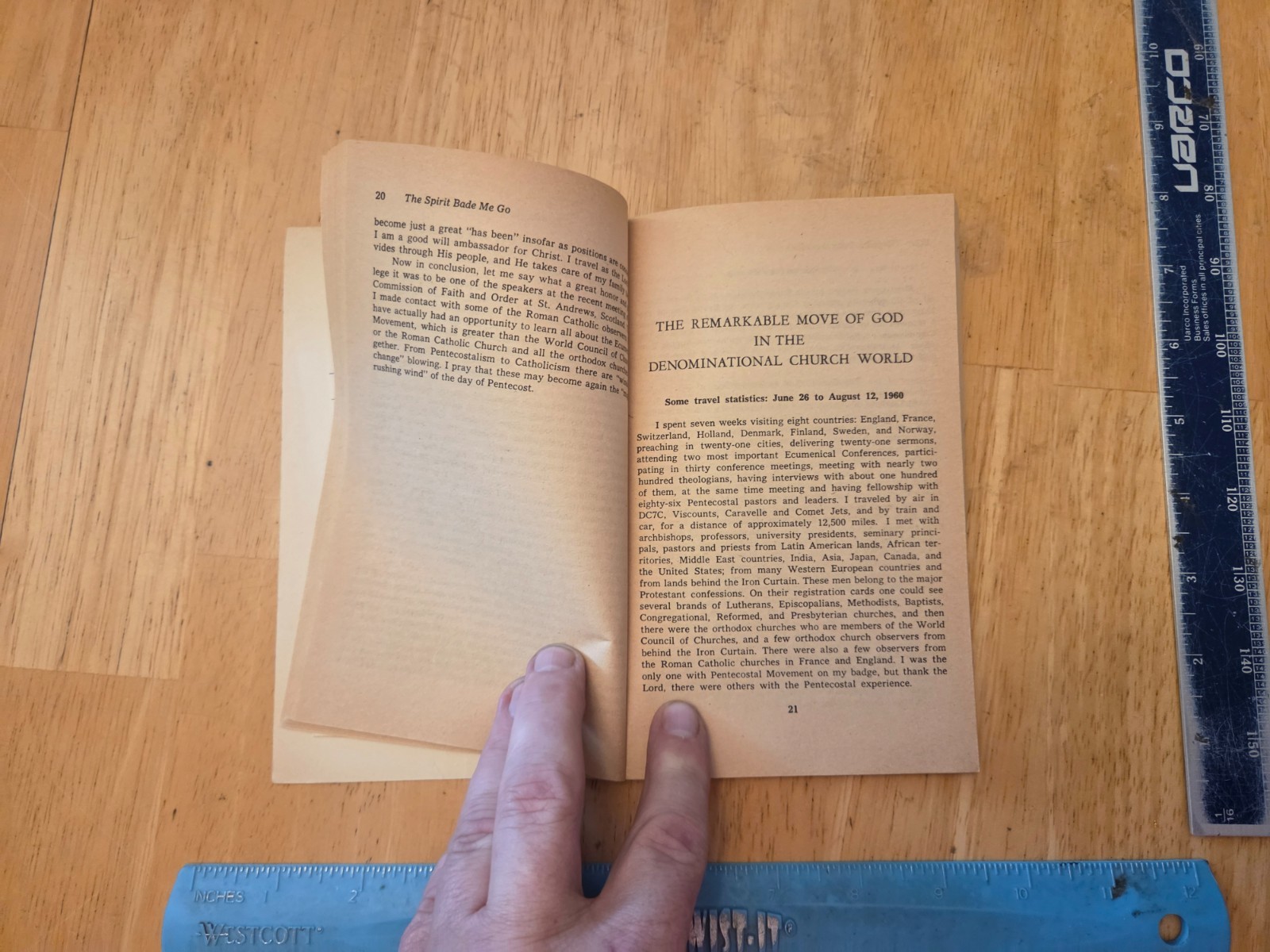 Spirit Bade Me Go by David J. Du Plessis – 1974 Logos Paperback
