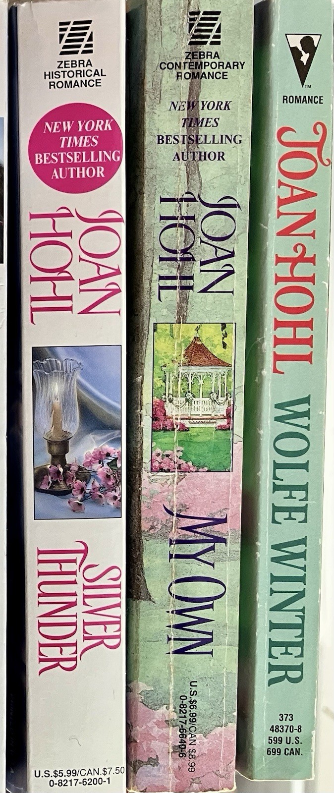 (3 pb) ALL by Joan HOHL Zebra books romance