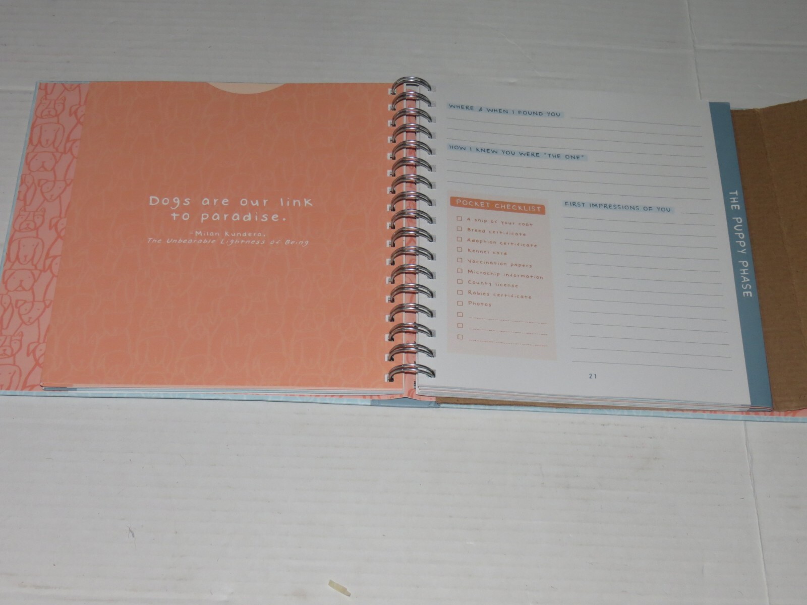 t4 Studio Oh! It’s a Dog! A Keepsake Journal, 104 Pages, Hardcover Pet Journal