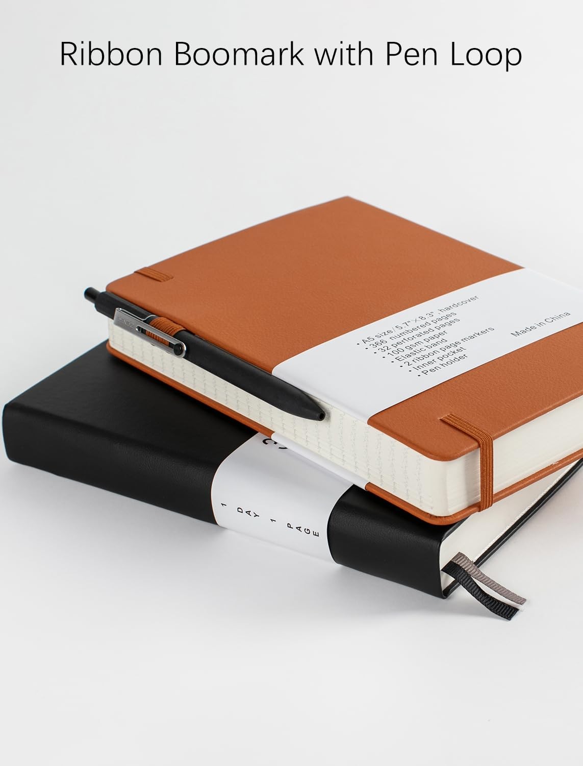 Thick College Ruled Notebook with 366 Numbered Pages, A5 Journals for Writing…